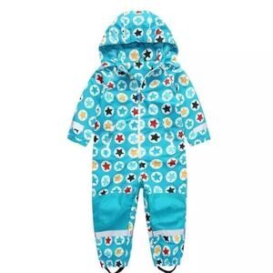 New  Villervalla toddler rain, suit 12 mo. Turquoise